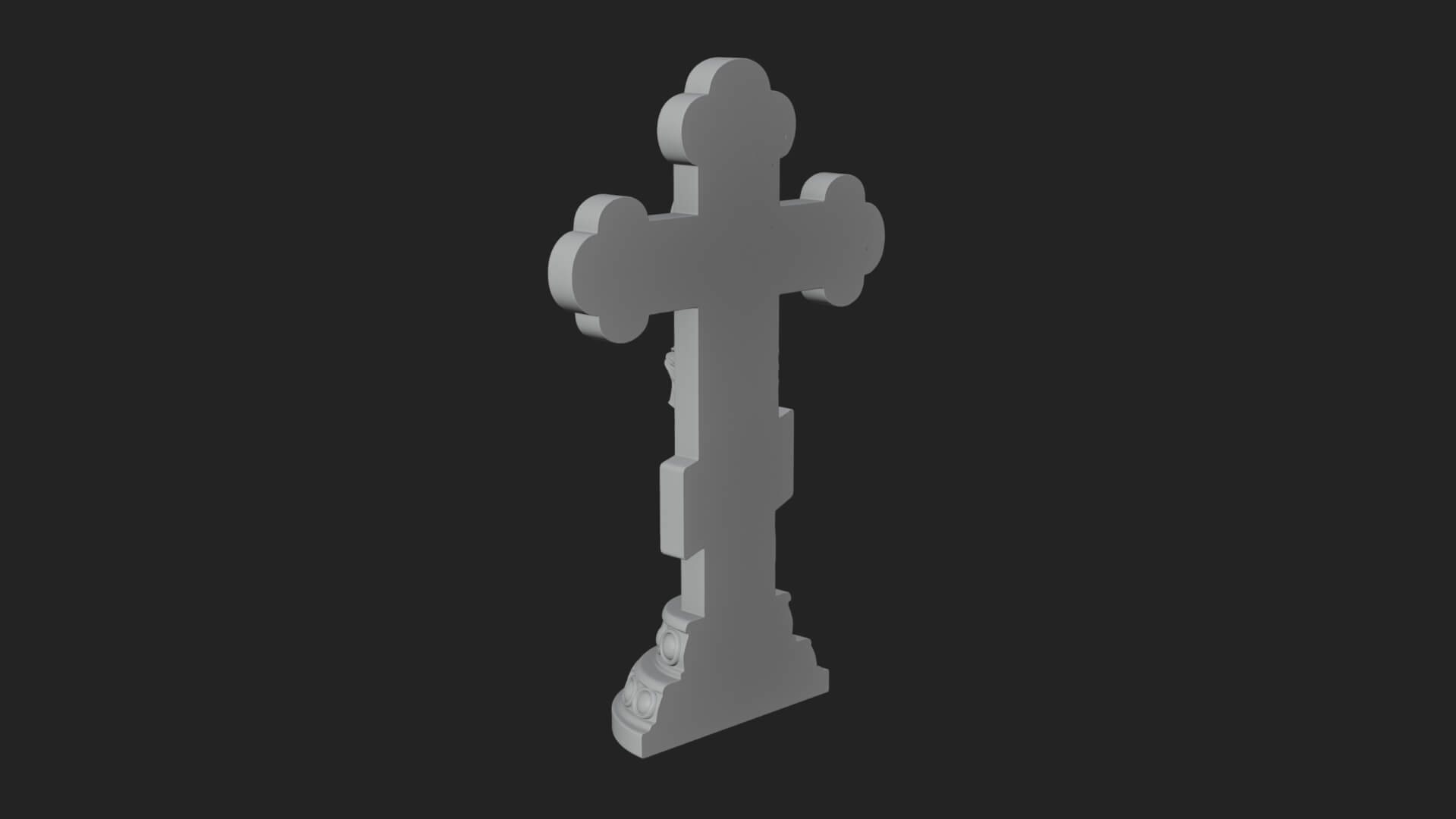 Gemmed Crucifix Cross Model Design 12 3D Print Model 3D Model