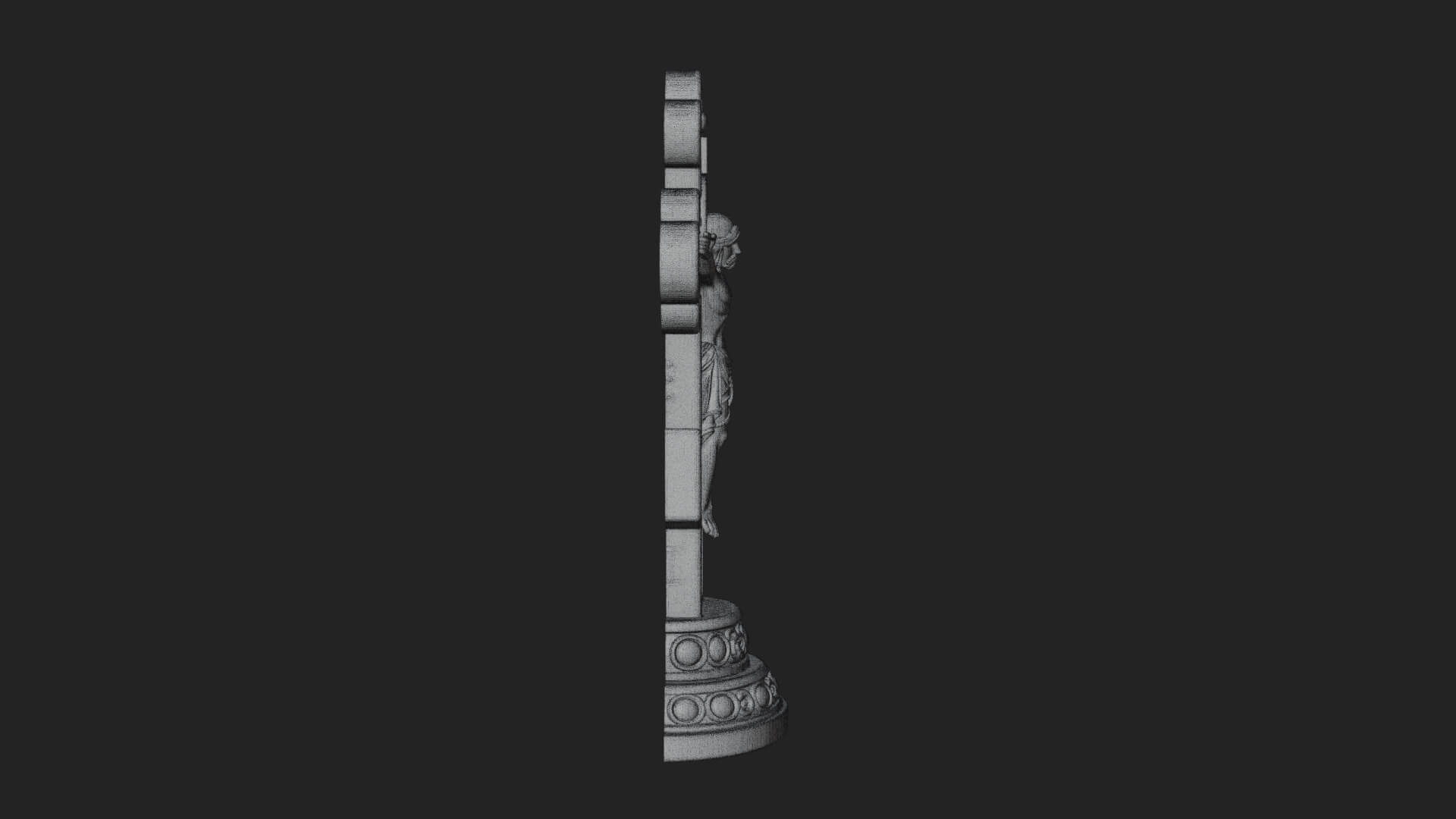 Gemmed Crucifix Cross Model Design 12 3D Print Model 3D Model
