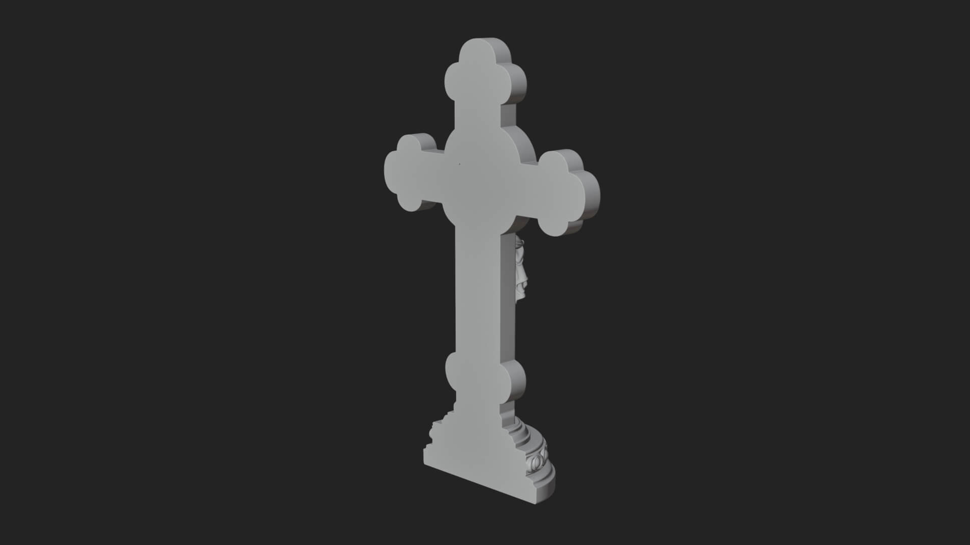 Gemmed Crucifix Cross Model Design 13 3D Print Model 3D Model