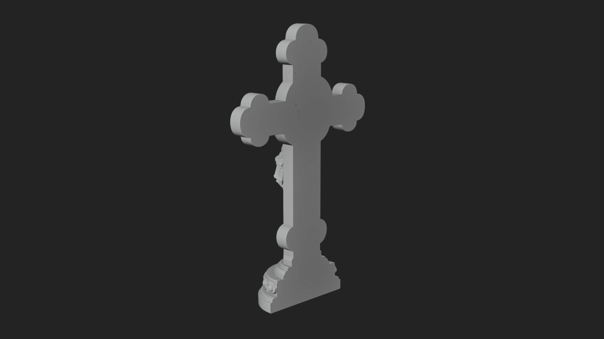 Gemmed Crucifix Cross Model Design 13 3D Print Model 3D Model