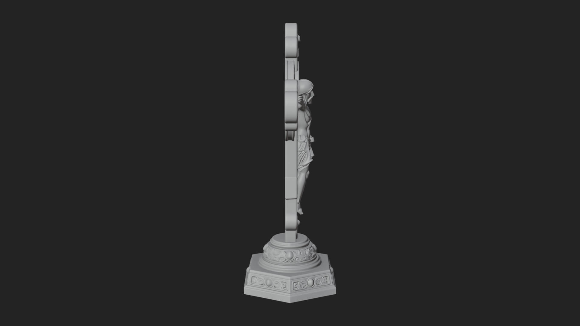 Gemmed Crucifix Cross Model Design 14 3D Print Model 3D Model