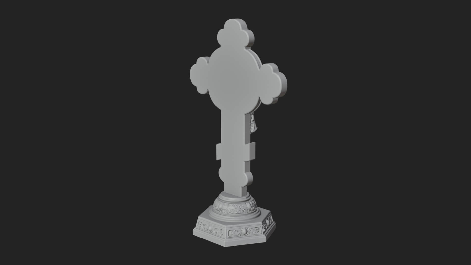 Gemmed Crucifix Cross Model Design 14 3D Print Model 3D Model