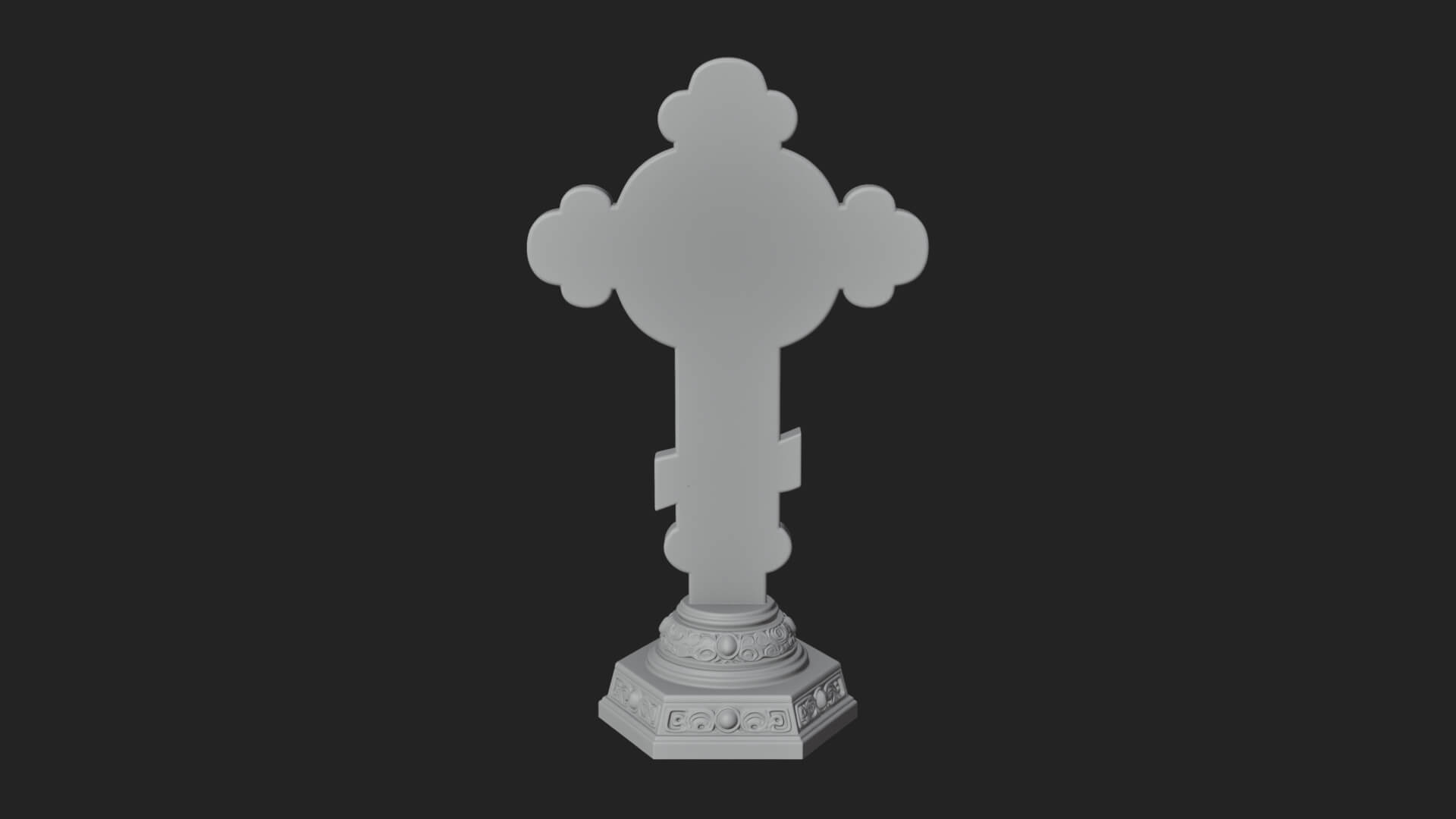 Gemmed Crucifix Cross Model Design 14 3D Print Model 3D Model