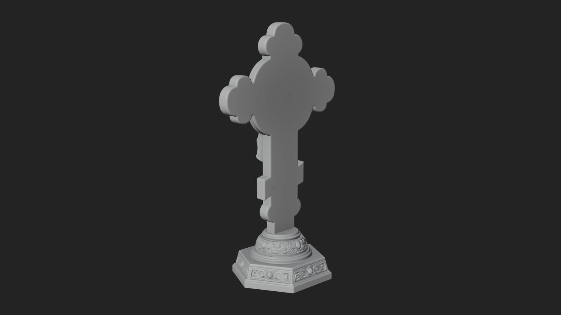 Gemmed Crucifix Cross Model Design 14 3D Print Model 3D Model
