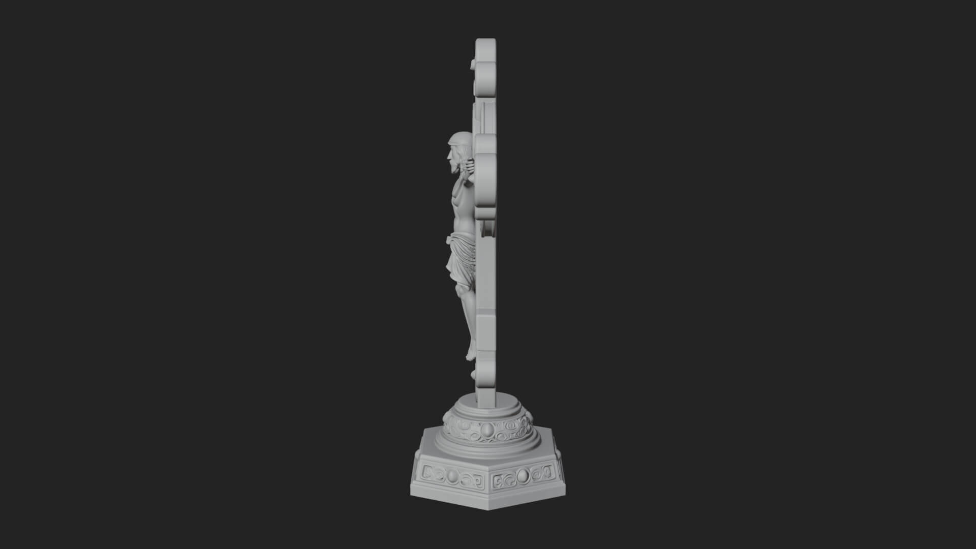 Gemmed Crucifix Cross Model Design 14 3D Print Model 3D Model