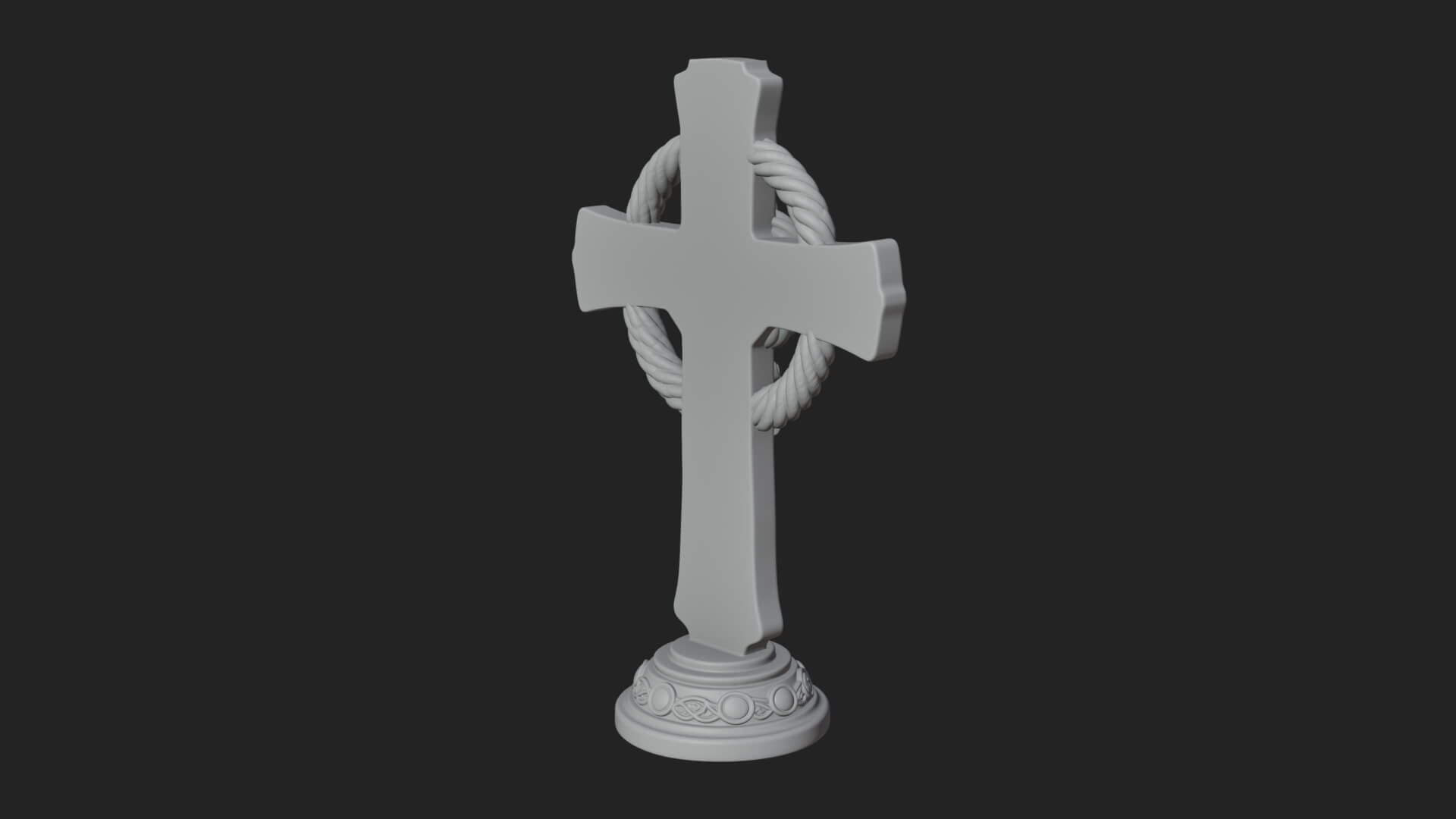 Gemmed Crucifix Cross Model Design 15 3D Print Model 3D Model