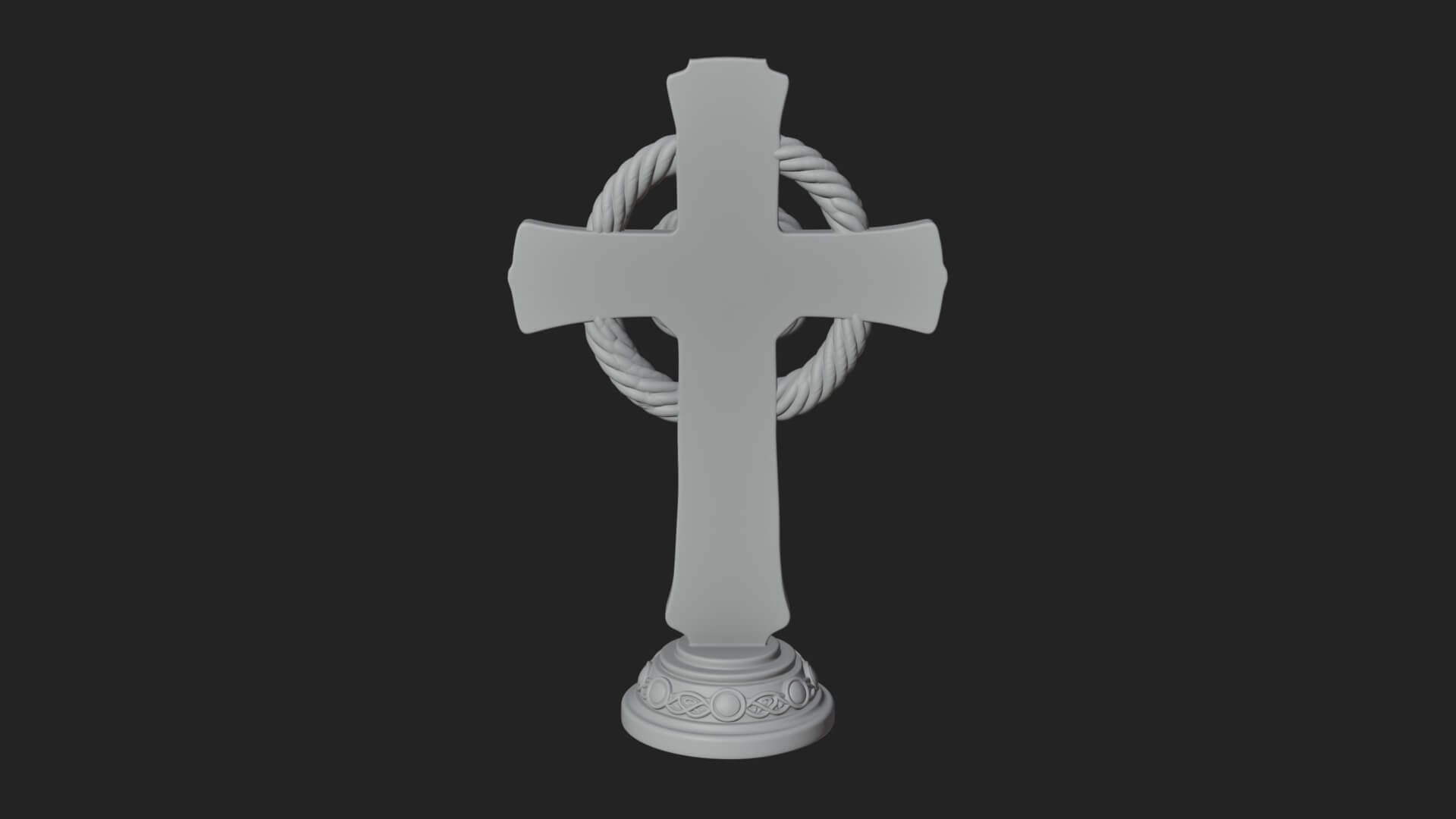 Gemmed Crucifix Cross Model Design 15 3D Print Model 3D Model