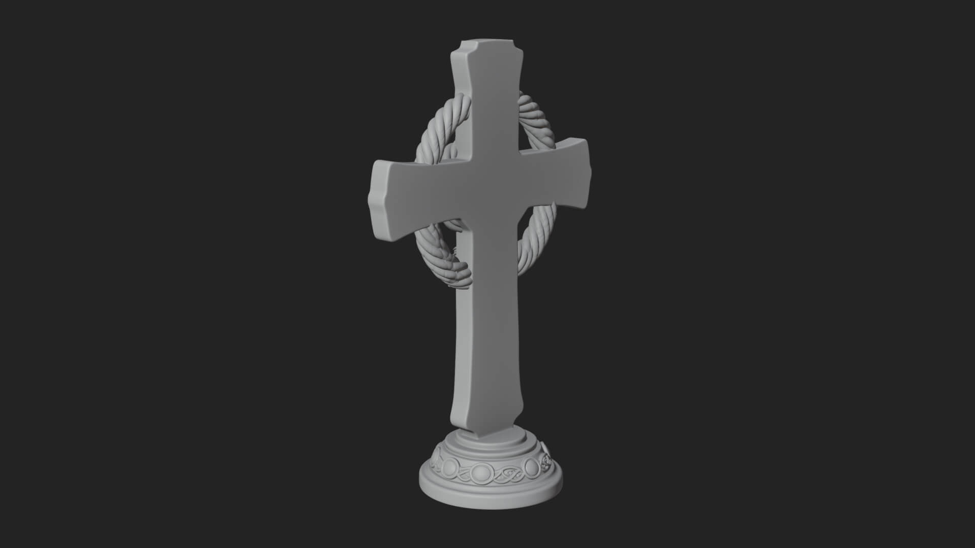 Gemmed Crucifix Cross Model Design 15 3D Print Model 3D Model