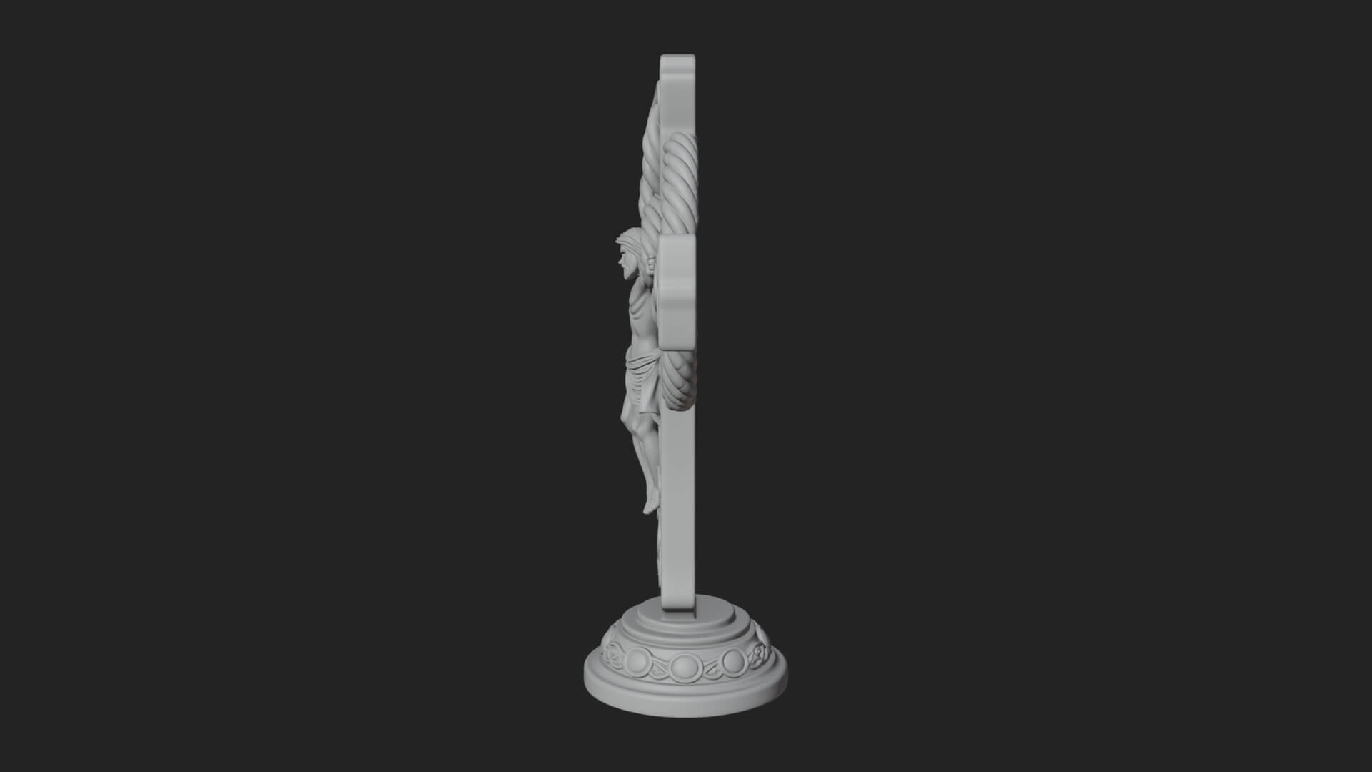 Gemmed Crucifix Cross Model Design 15 3D Print Model 3D Model