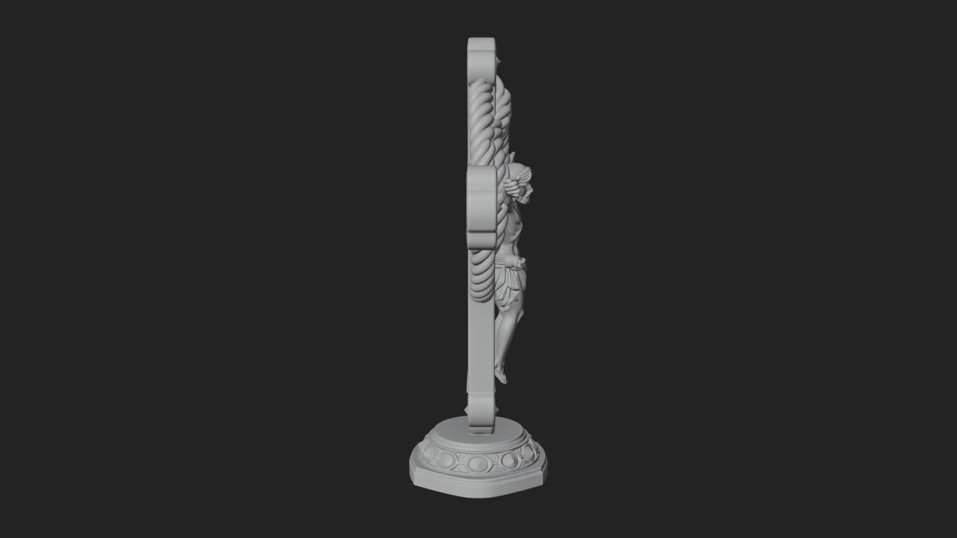 Gemmed Crucifix Cross Model Design 16 3D Print Model 3D Model