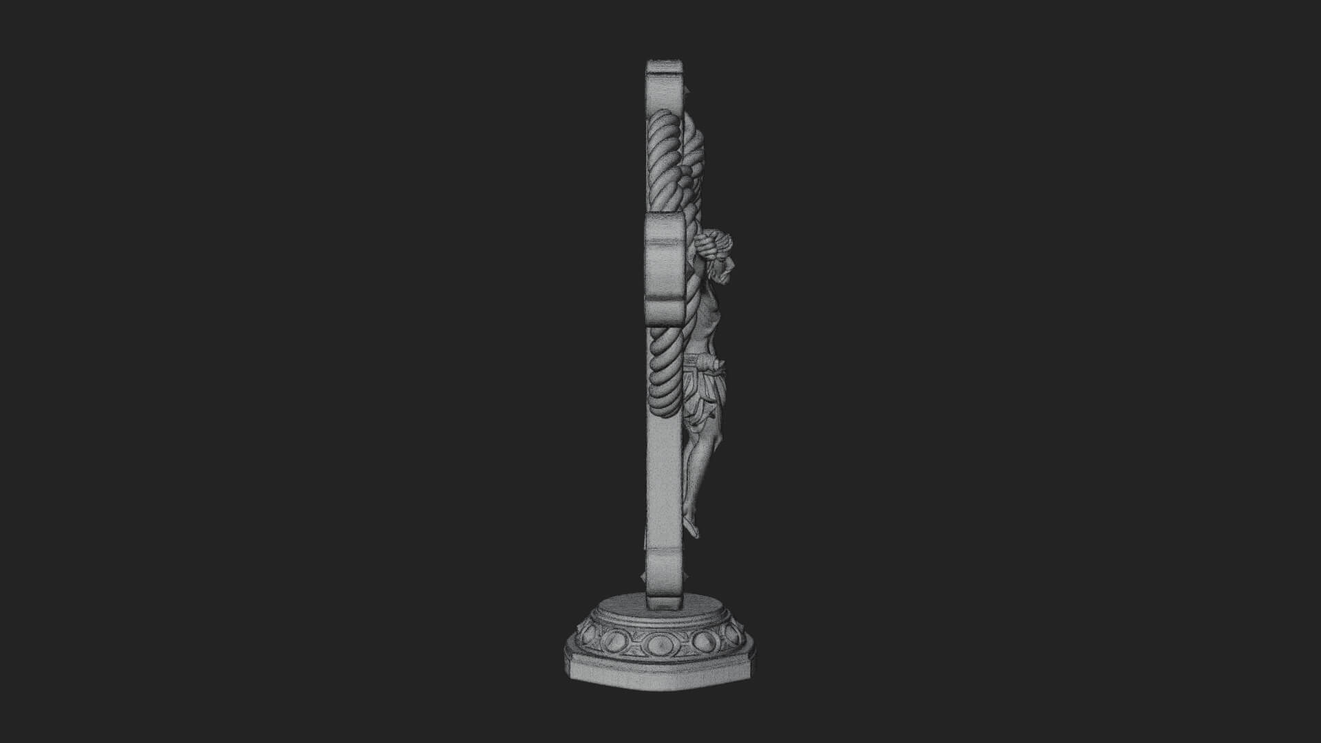 Gemmed Crucifix Cross Model Design 16 3D Print Model 3D Model