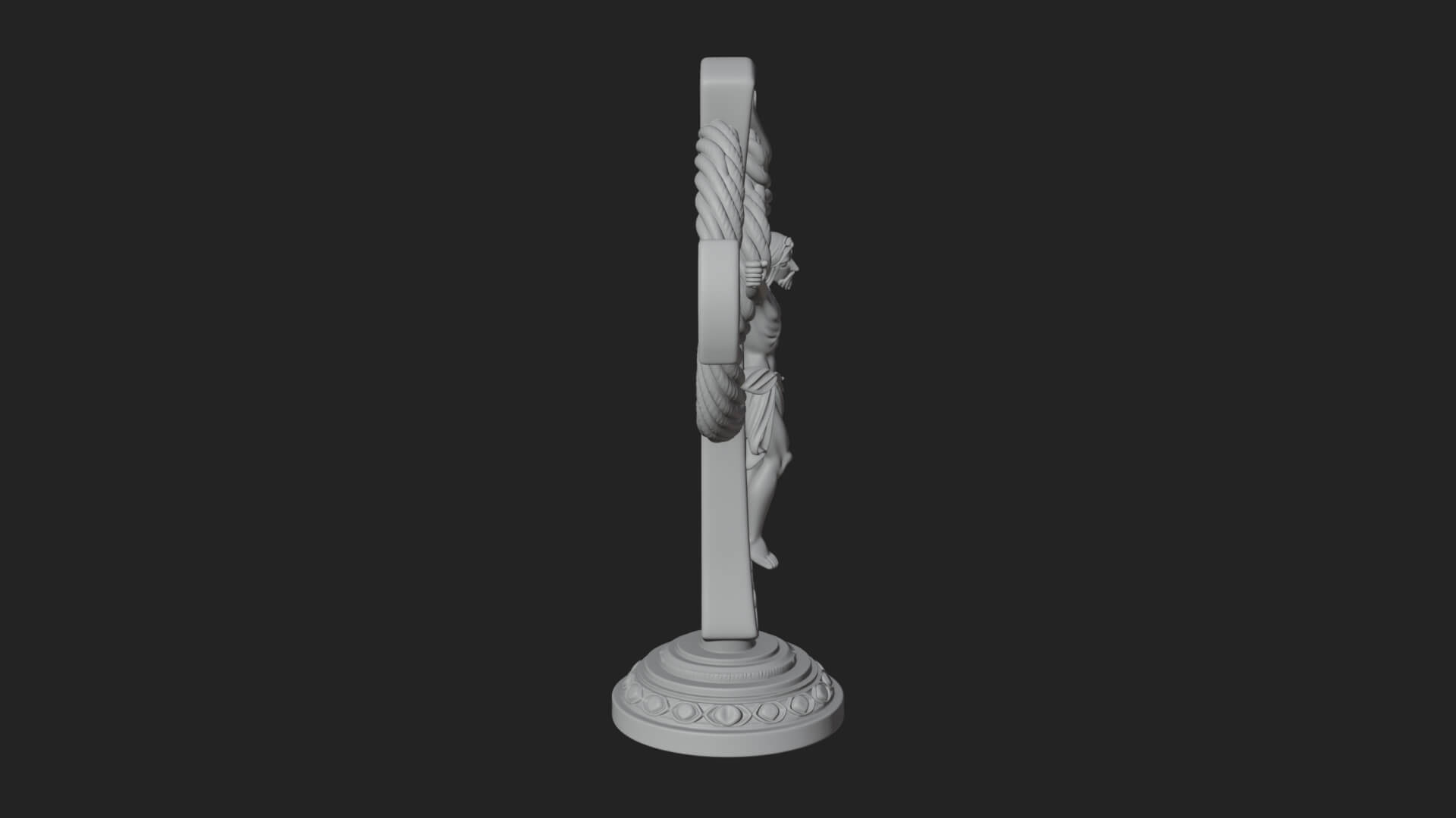 Gemmed Crucifix Cross Model Design 17 3D Print Model 3D Model