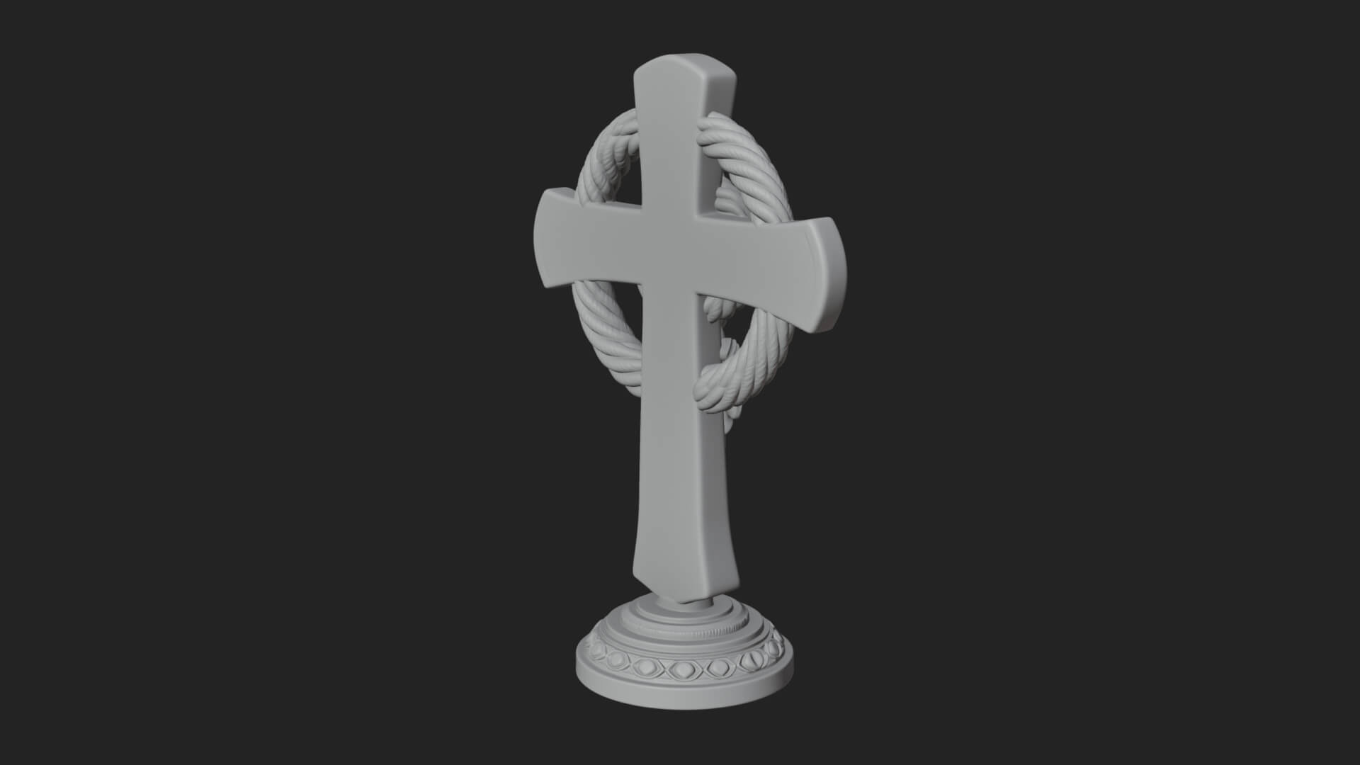 Gemmed Crucifix Cross Model Design 17 3D Print Model 3D Model