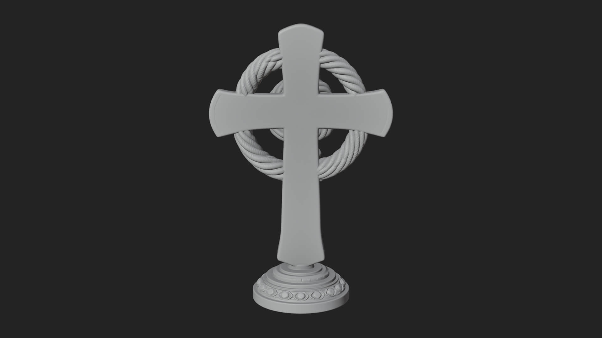 Gemmed Crucifix Cross Model Design 17 3D Print Model 3D Model