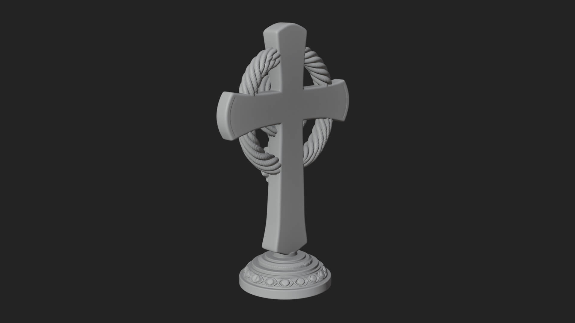 Gemmed Crucifix Cross Model Design 17 3D Print Model 3D Model