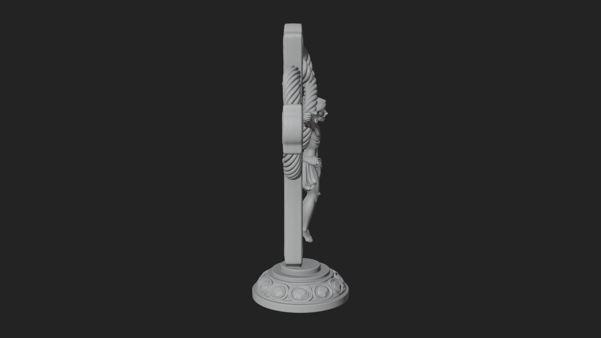 Gemmed Crucifix Cross Model Design 18 3D Print Model 3D Model