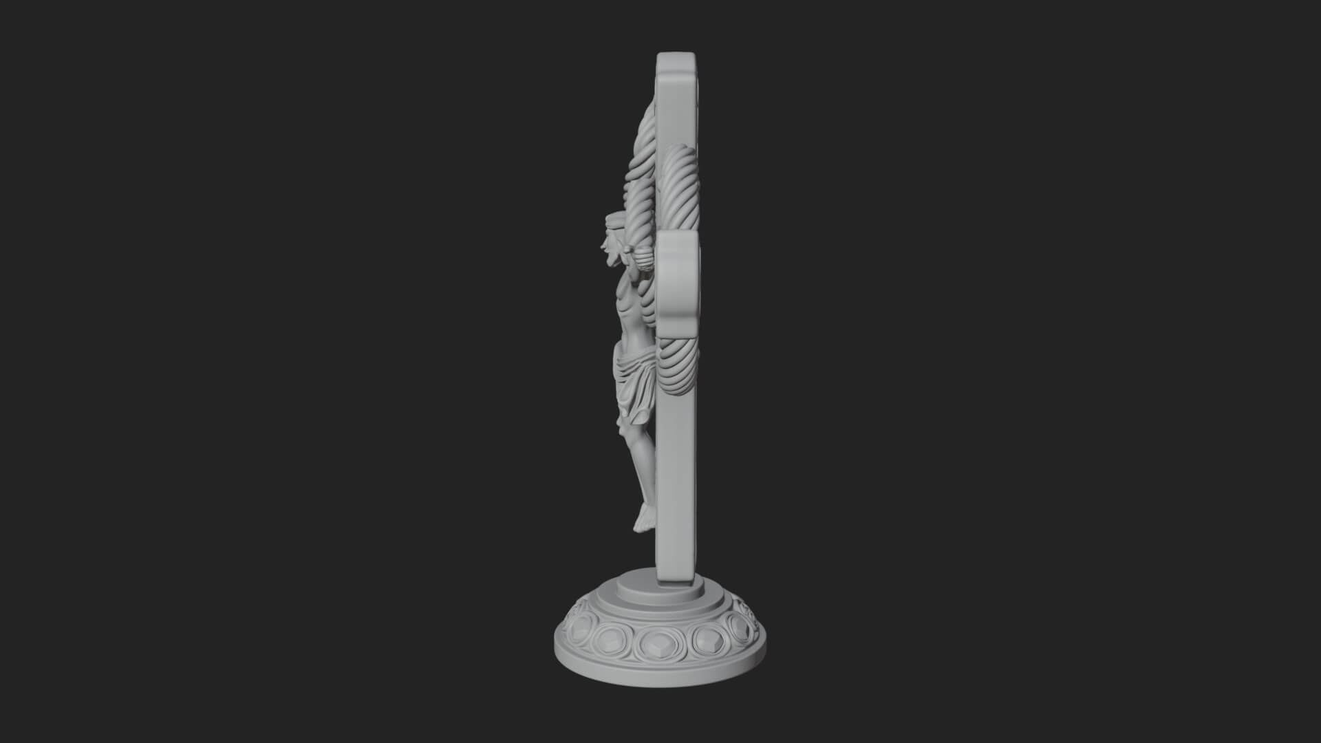 Gemmed Crucifix Cross Model Design 18 3D Print Model 3D Model