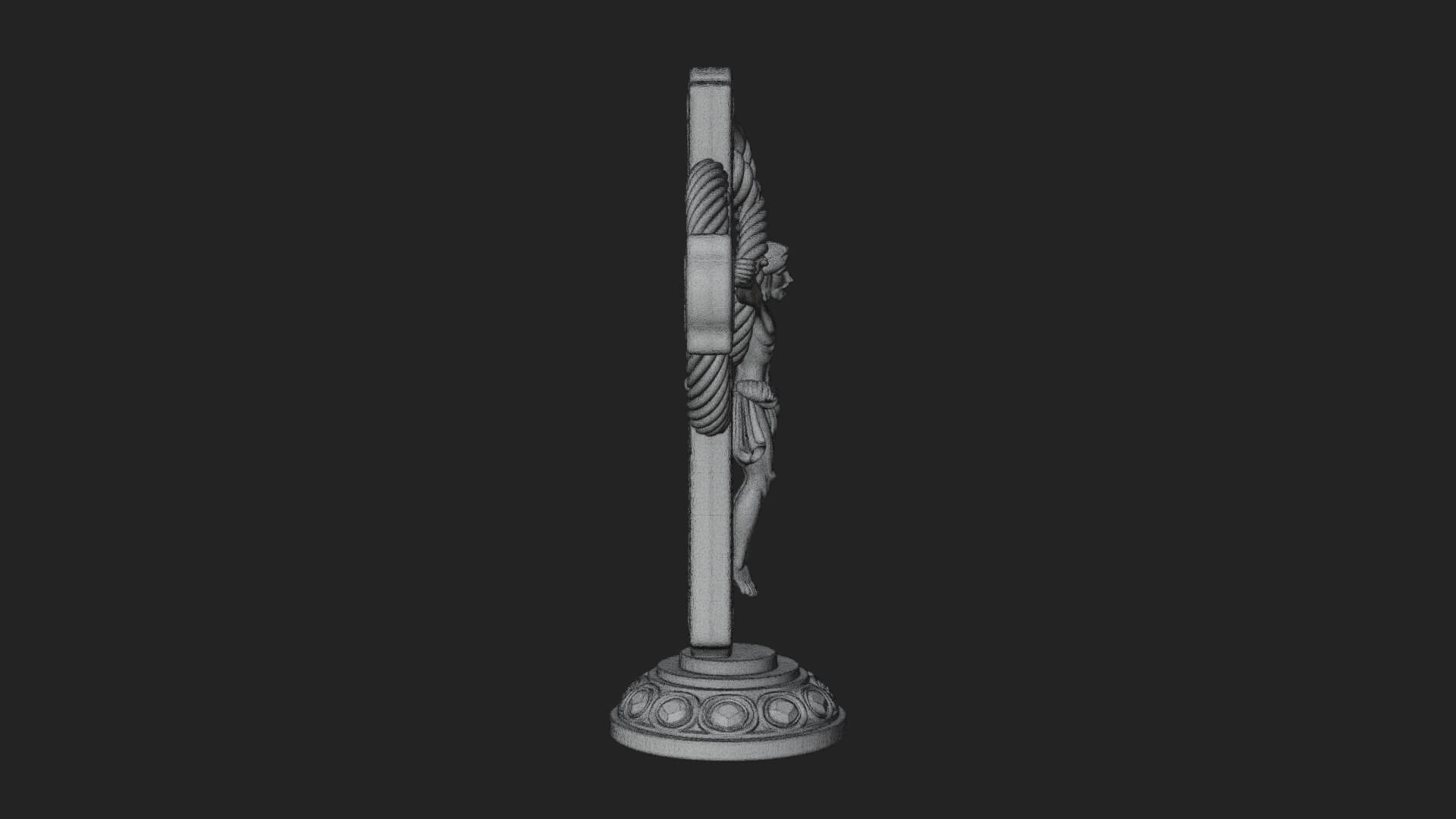 Gemmed Crucifix Cross Model Design 18 3D Print Model 3D Model