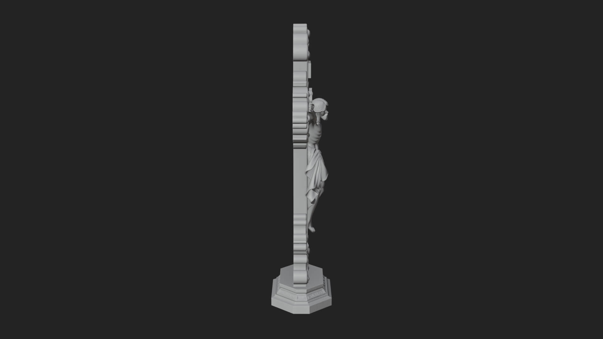 Gemmed Crucifix Cross Model Design 19 3D Print Model 3D Model