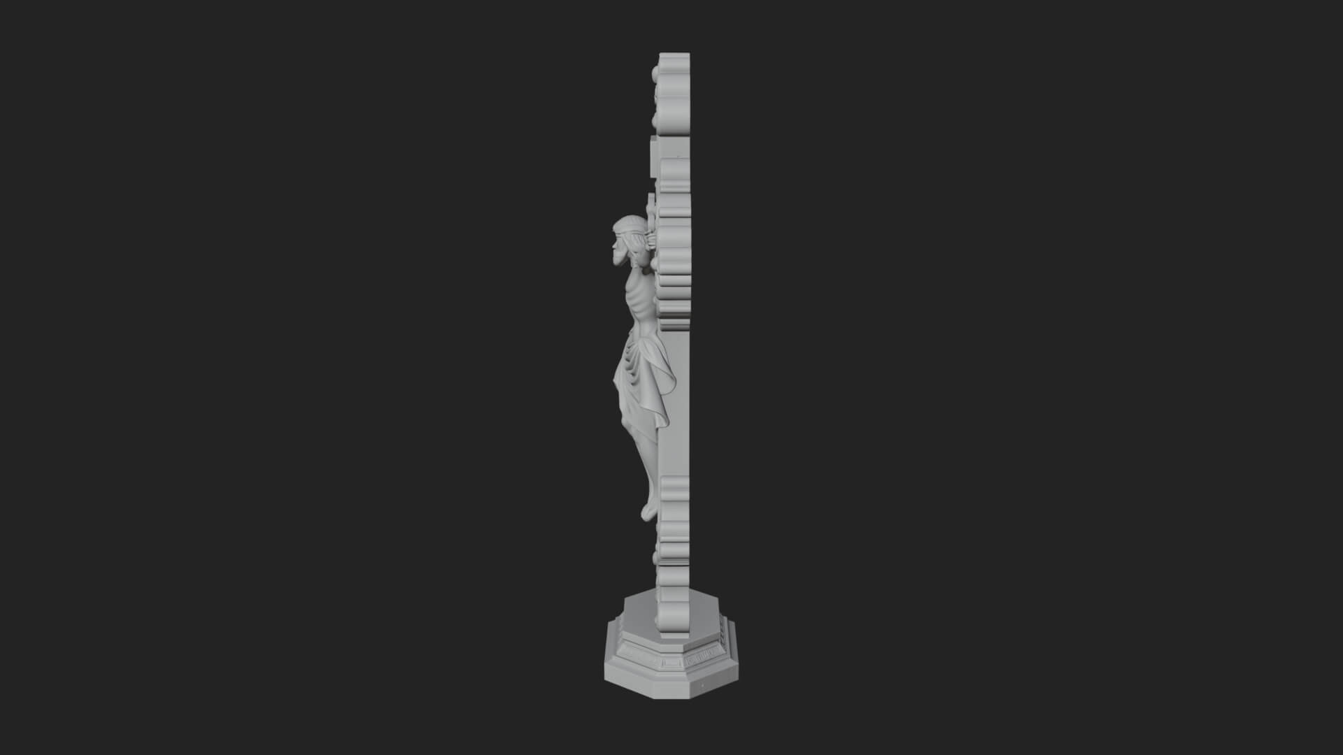 Gemmed Crucifix Cross Model Design 19 3D Print Model 3D Model
