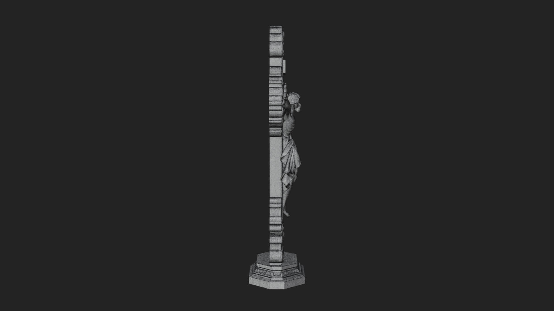 Gemmed Crucifix Cross Model Design 19 3D Print Model 3D Model