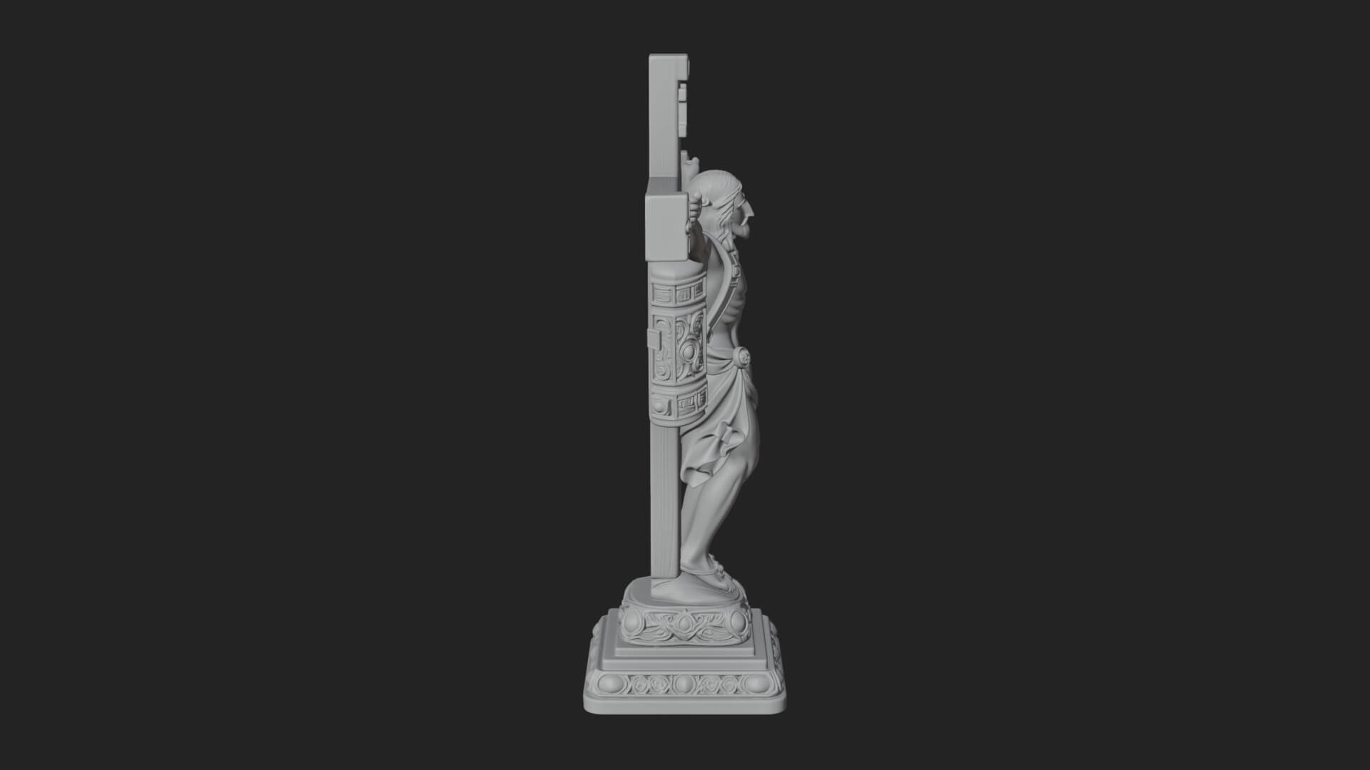 Gemmed Crucifix Cross Model Design 2 3D Print Model 3D Model
