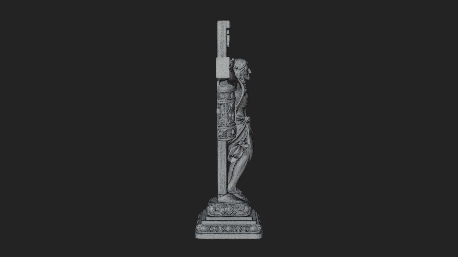 Gemmed Crucifix Cross Model Design 2 3D Print Model 3D Model