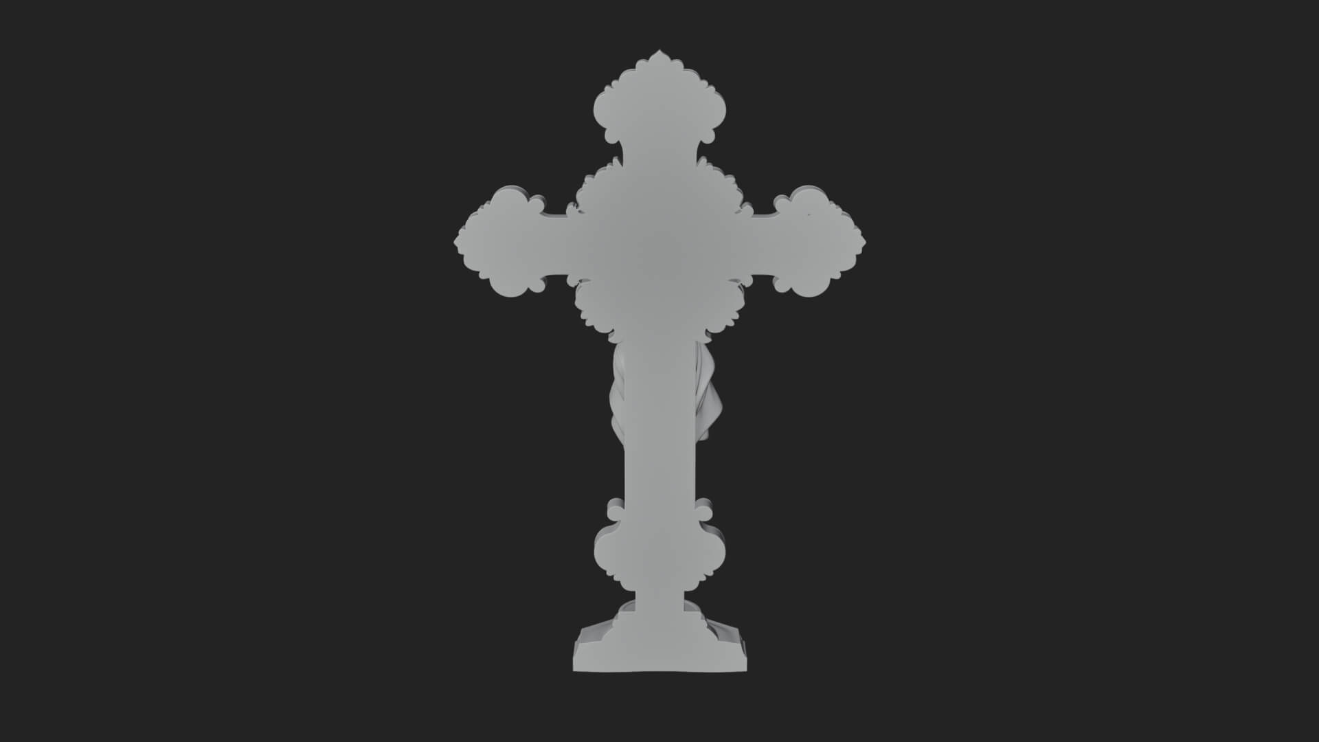 Gemmed Crucifix Cross Model Design 20 3D Print Model 3D Model