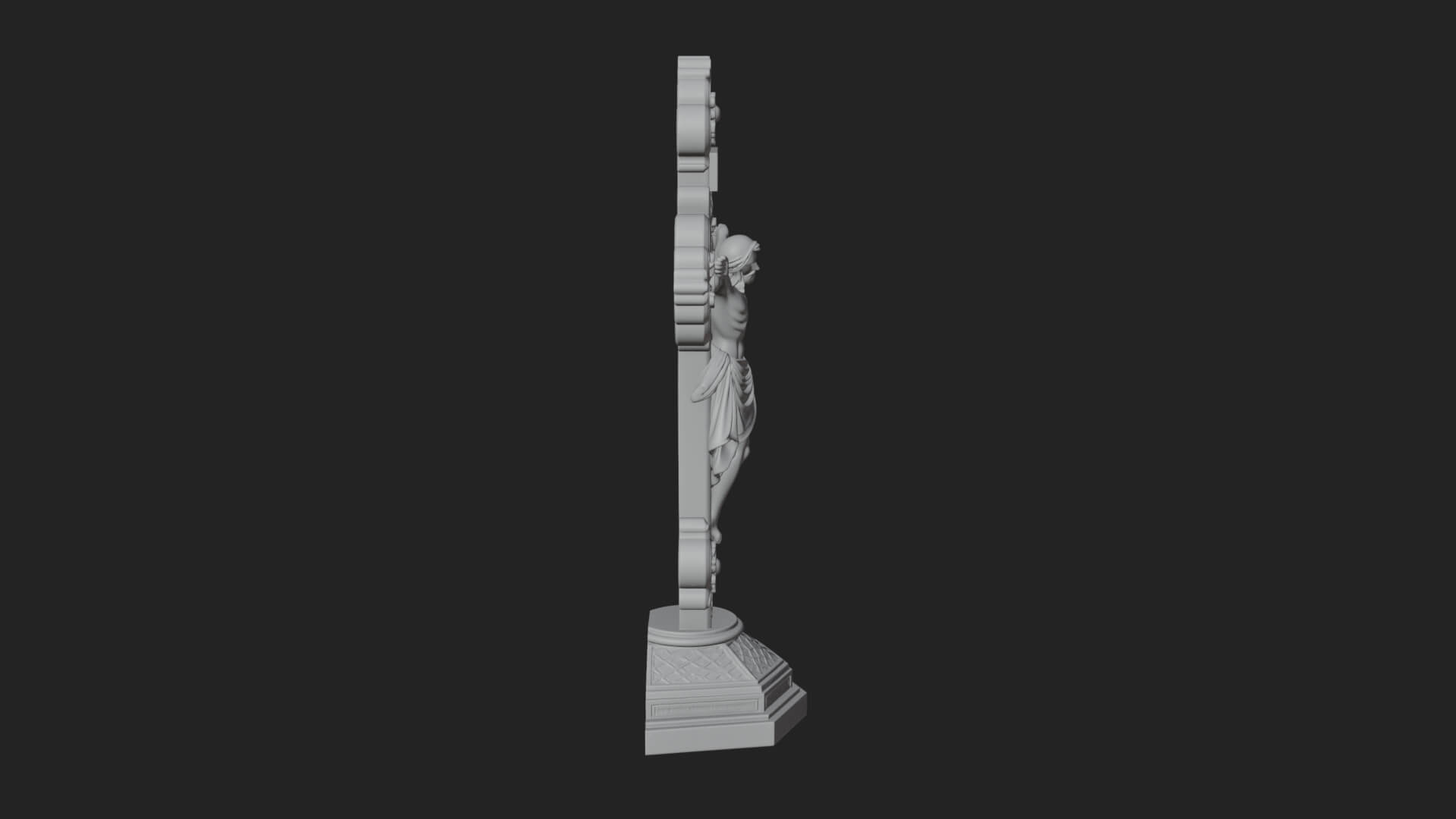 Gemmed Crucifix Cross Model Design 21 3D Print Model 3D Model