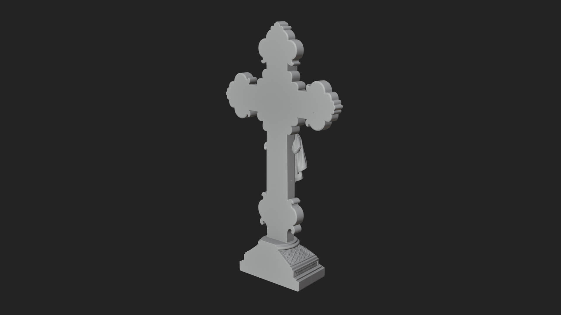 Gemmed Crucifix Cross Model Design 21 3D Print Model 3D Model