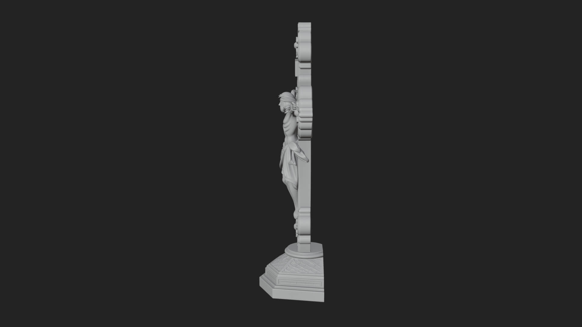 Gemmed Crucifix Cross Model Design 21 3D Print Model 3D Model