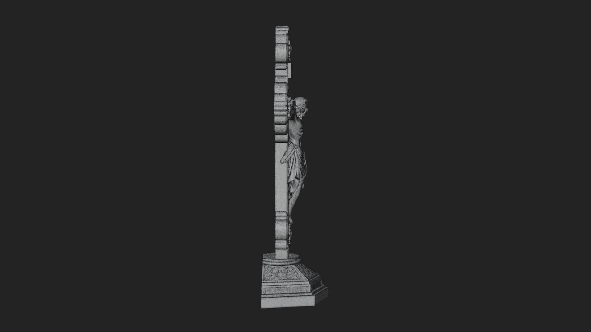 Gemmed Crucifix Cross Model Design 21 3D Print Model 3D Model