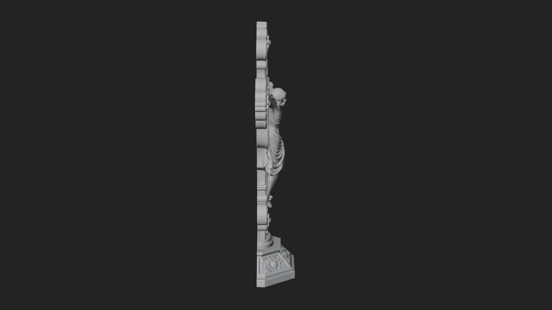 Gemmed Crucifix Cross Model Design 22 3D Print Model 3D Model