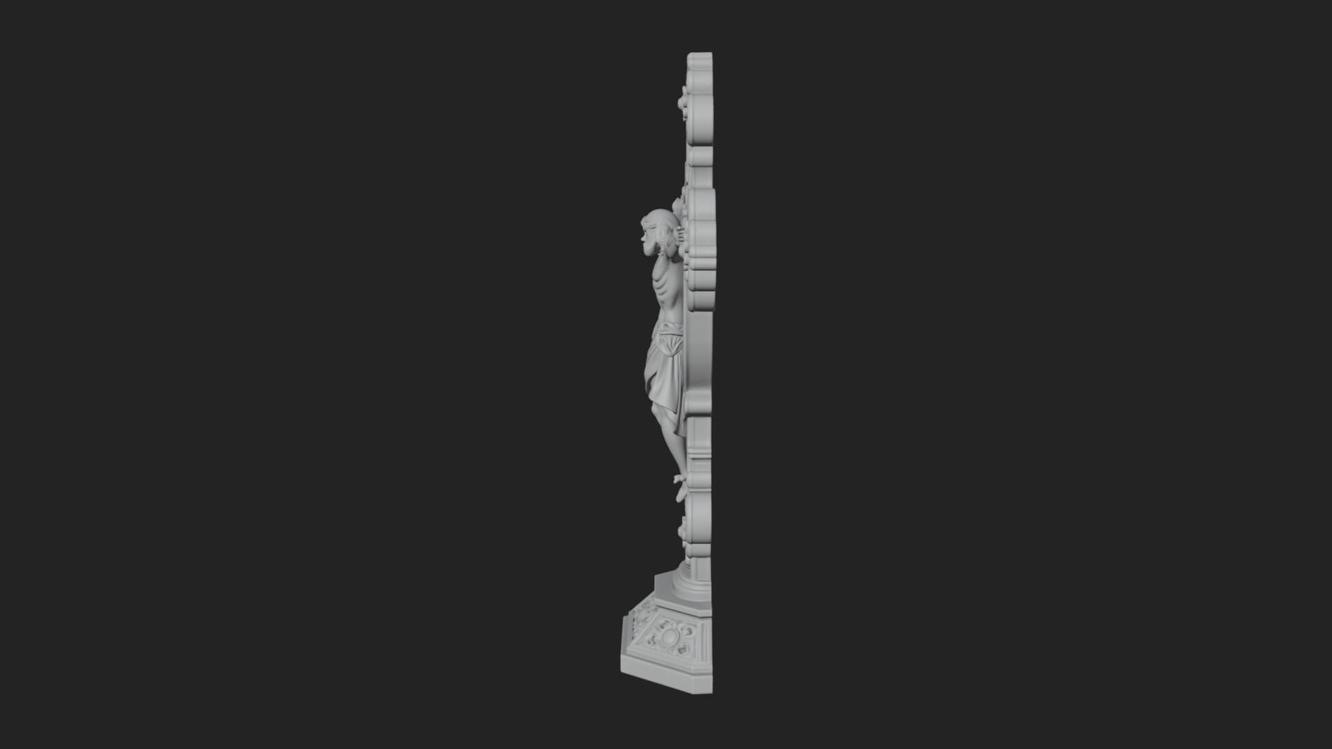 Gemmed Crucifix Cross Model Design 22 3D Print Model 3D Model