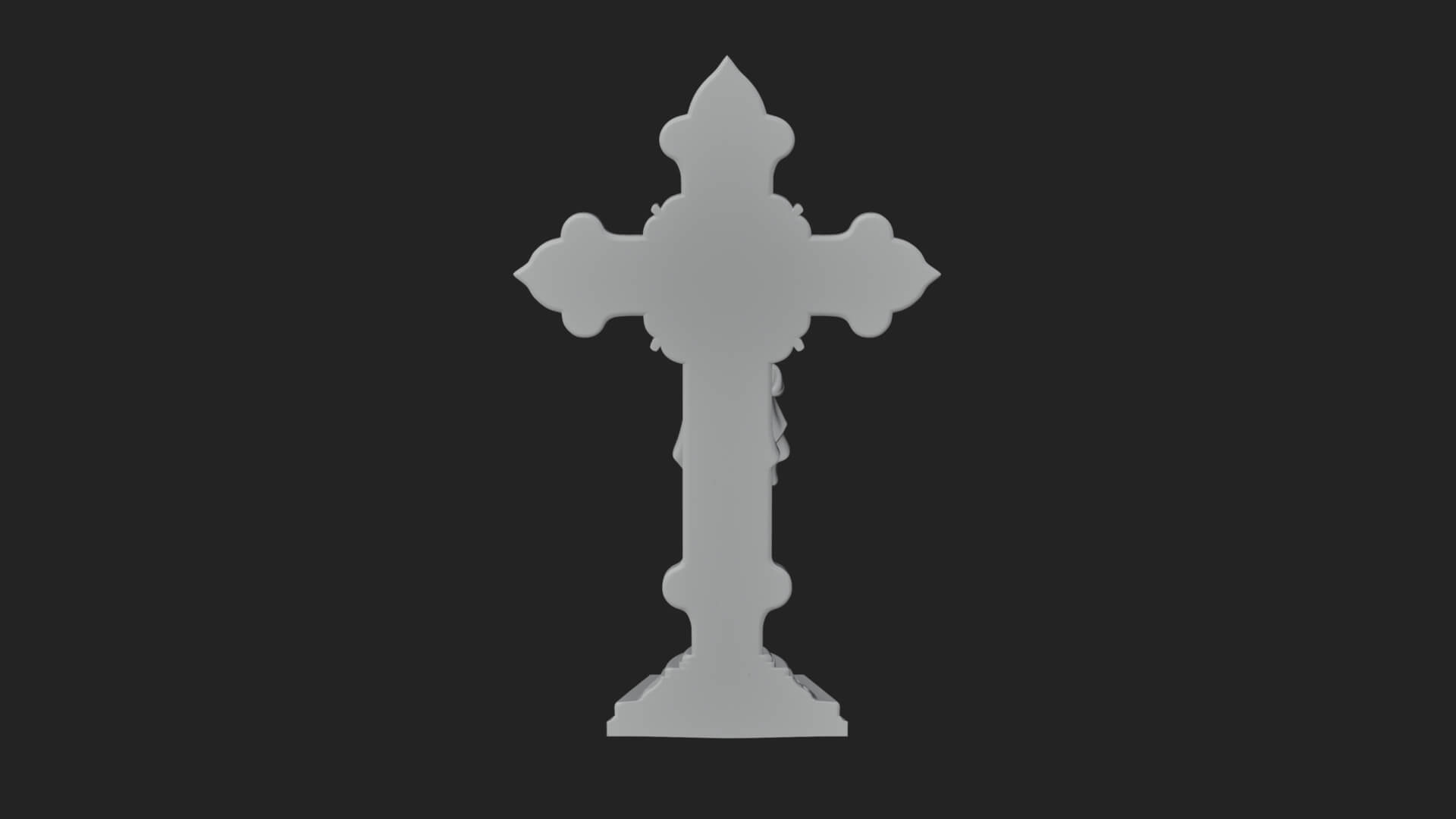 Gemmed Crucifix Cross Model Design 23 3D Print Model 3D Model