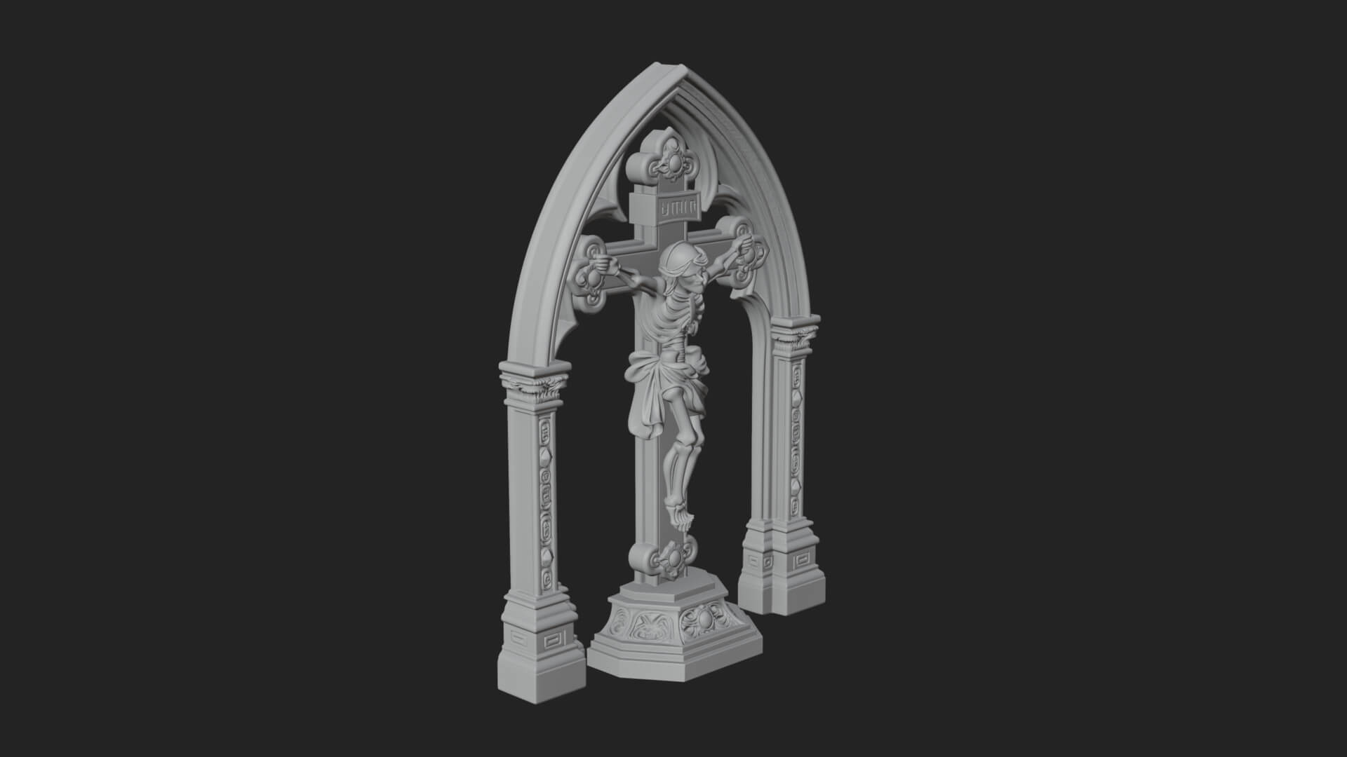 Gemmed Crucifix Cross Model Design 24 3D Print Model 3D Model