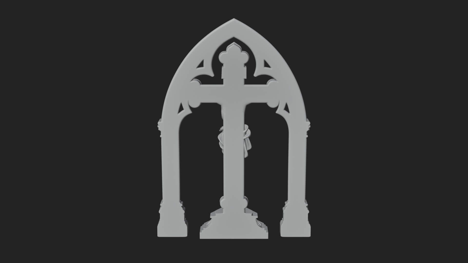Gemmed Crucifix Cross Model Design 24 3D Print Model 3D Model