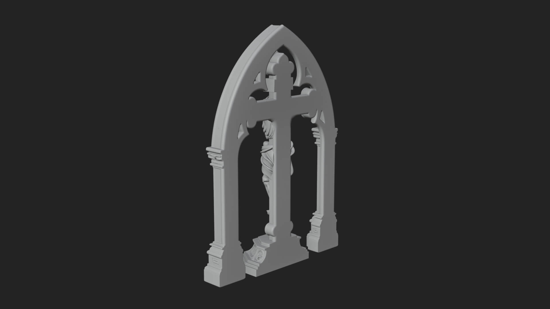 Gemmed Crucifix Cross Model Design 24 3D Print Model 3D Model