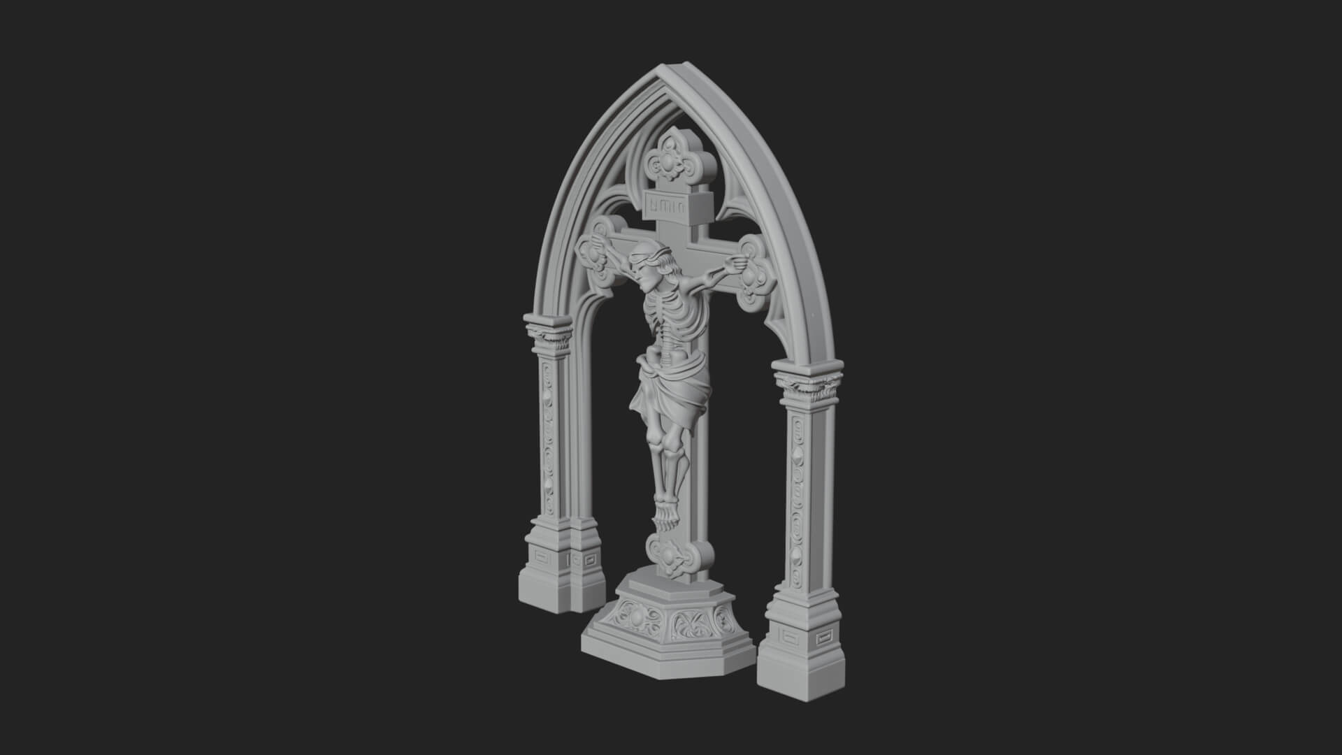 Gemmed Crucifix Cross Model Design 24 3D Print Model 3D Model
