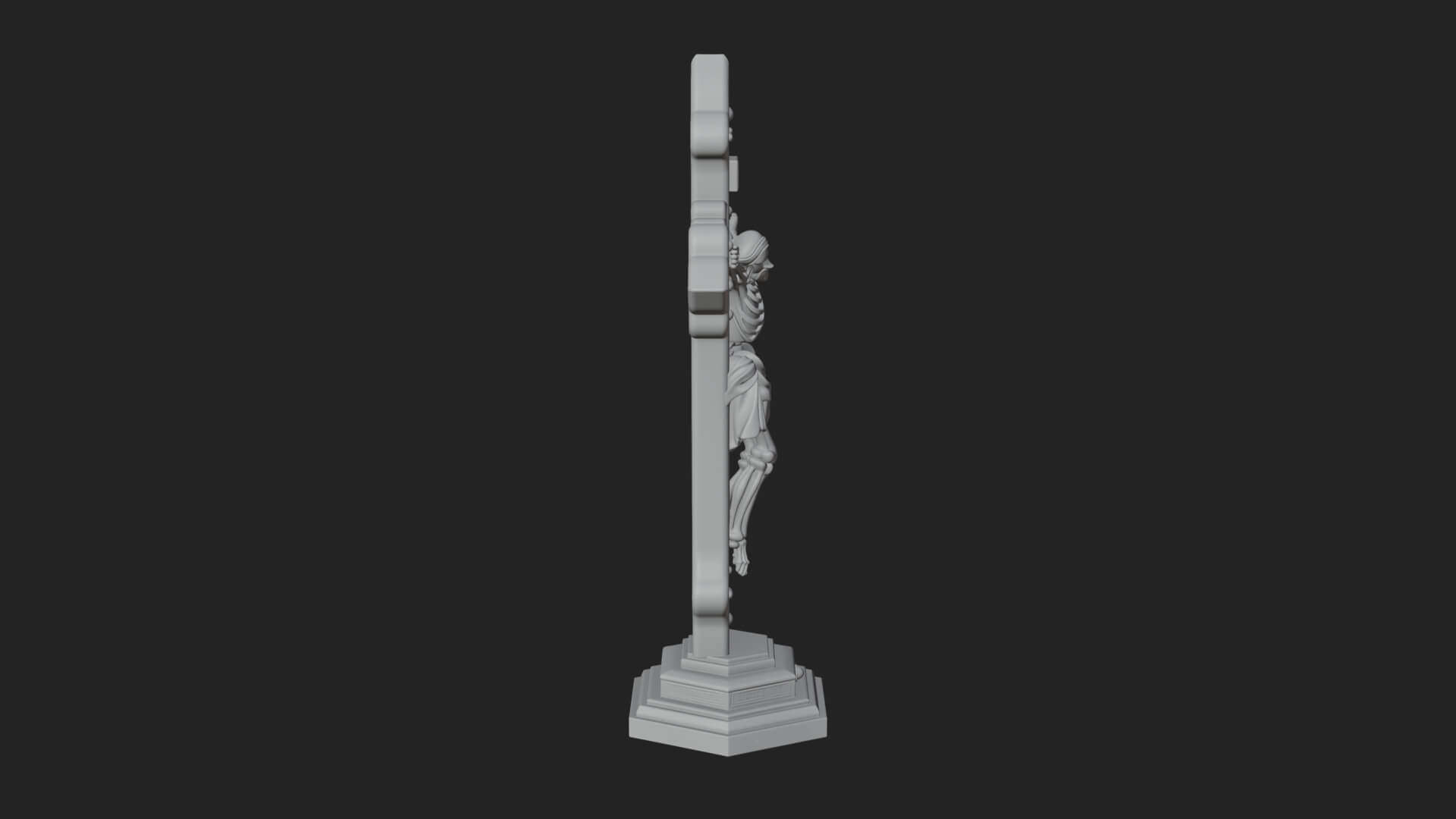 Gemmed Crucifix Cross Model Design 25 3D Print Model 3D Model