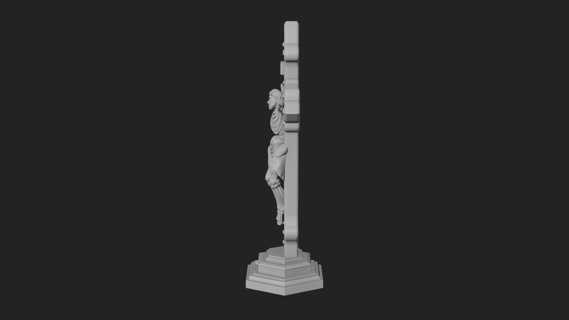 Gemmed Crucifix Cross Model Design 25 3D Print Model 3D Model