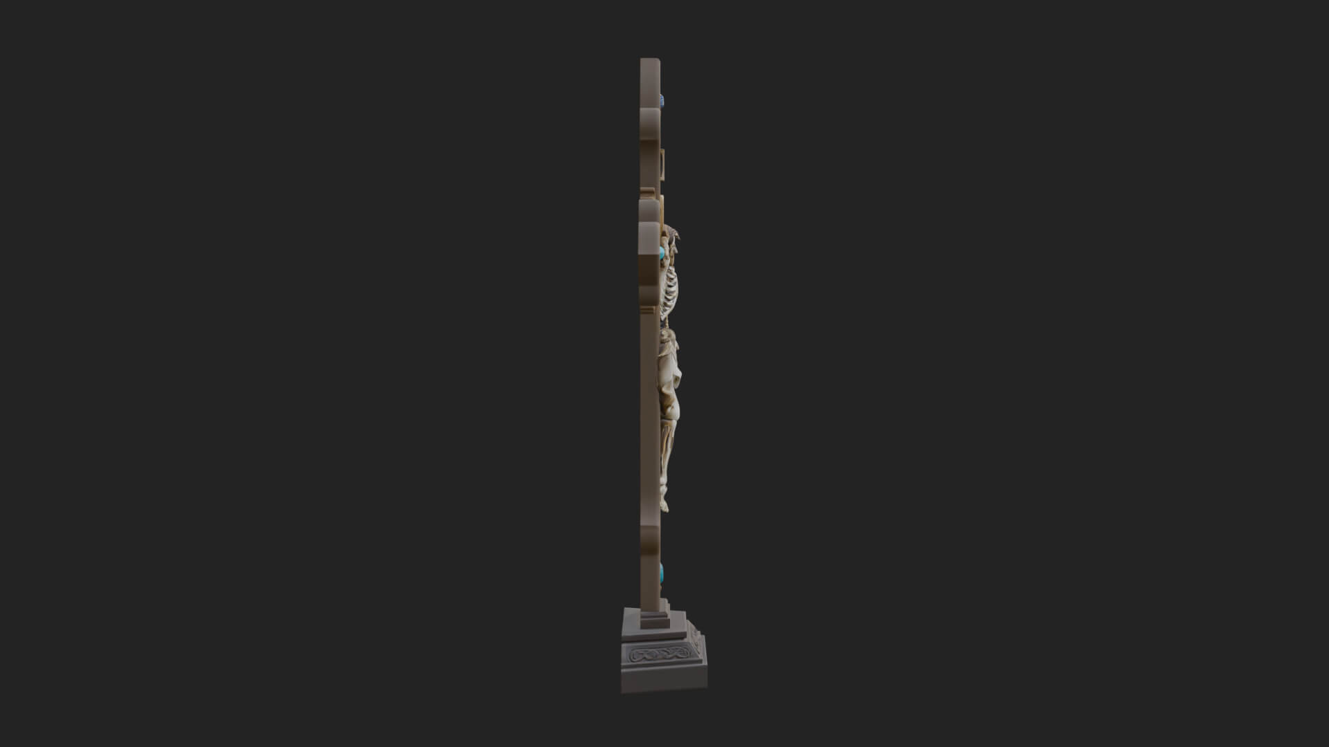Gemmed Crucifix Cross Model Design 26 3D Print Model 3D Model