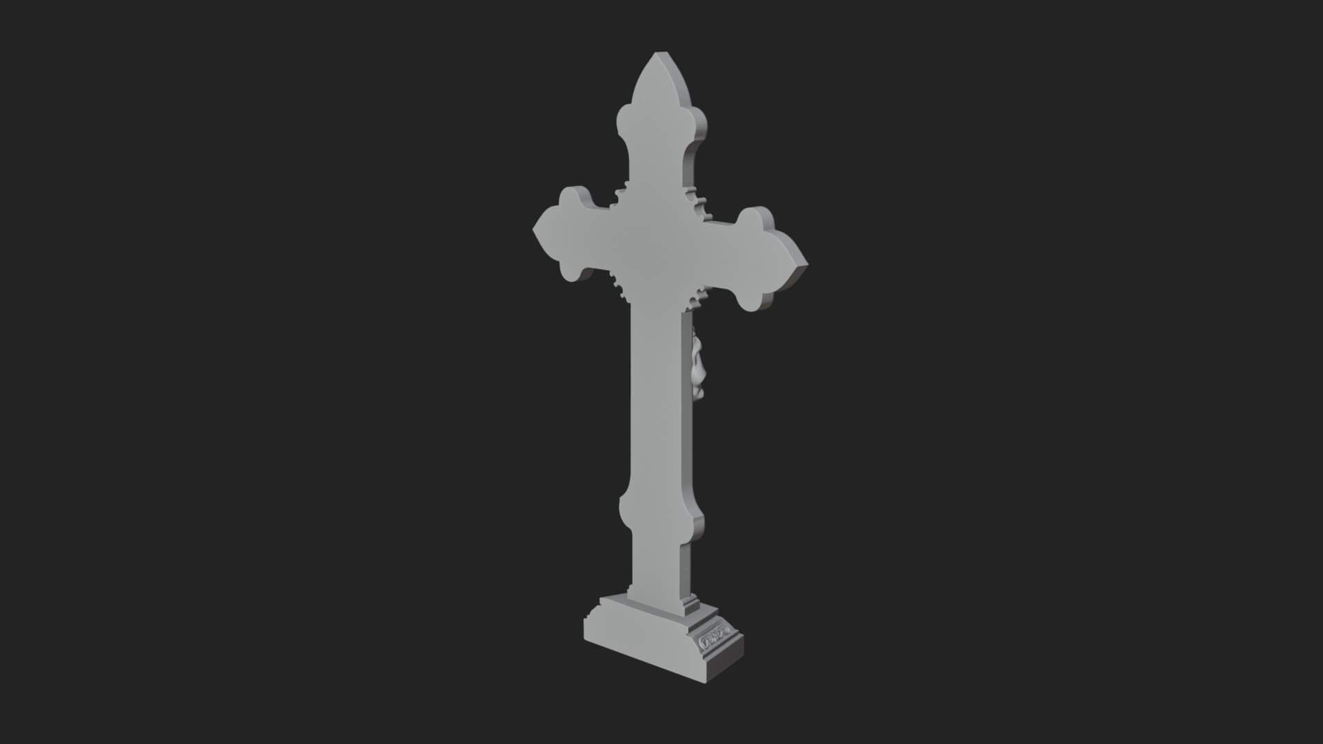 Gemmed Crucifix Cross Model Design 26 3D Print Model 3D Model
