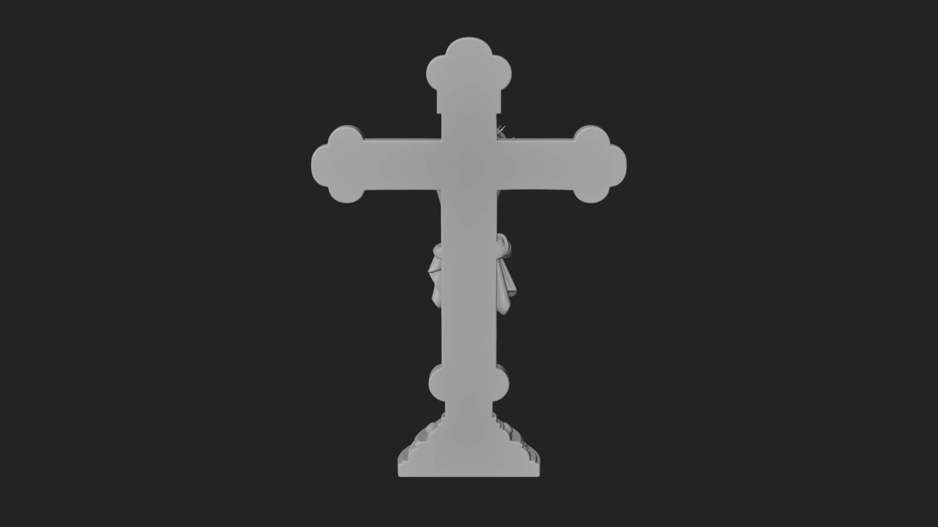 Gemmed Crucifix Cross Model Design 27 3D Print Model 3D Model