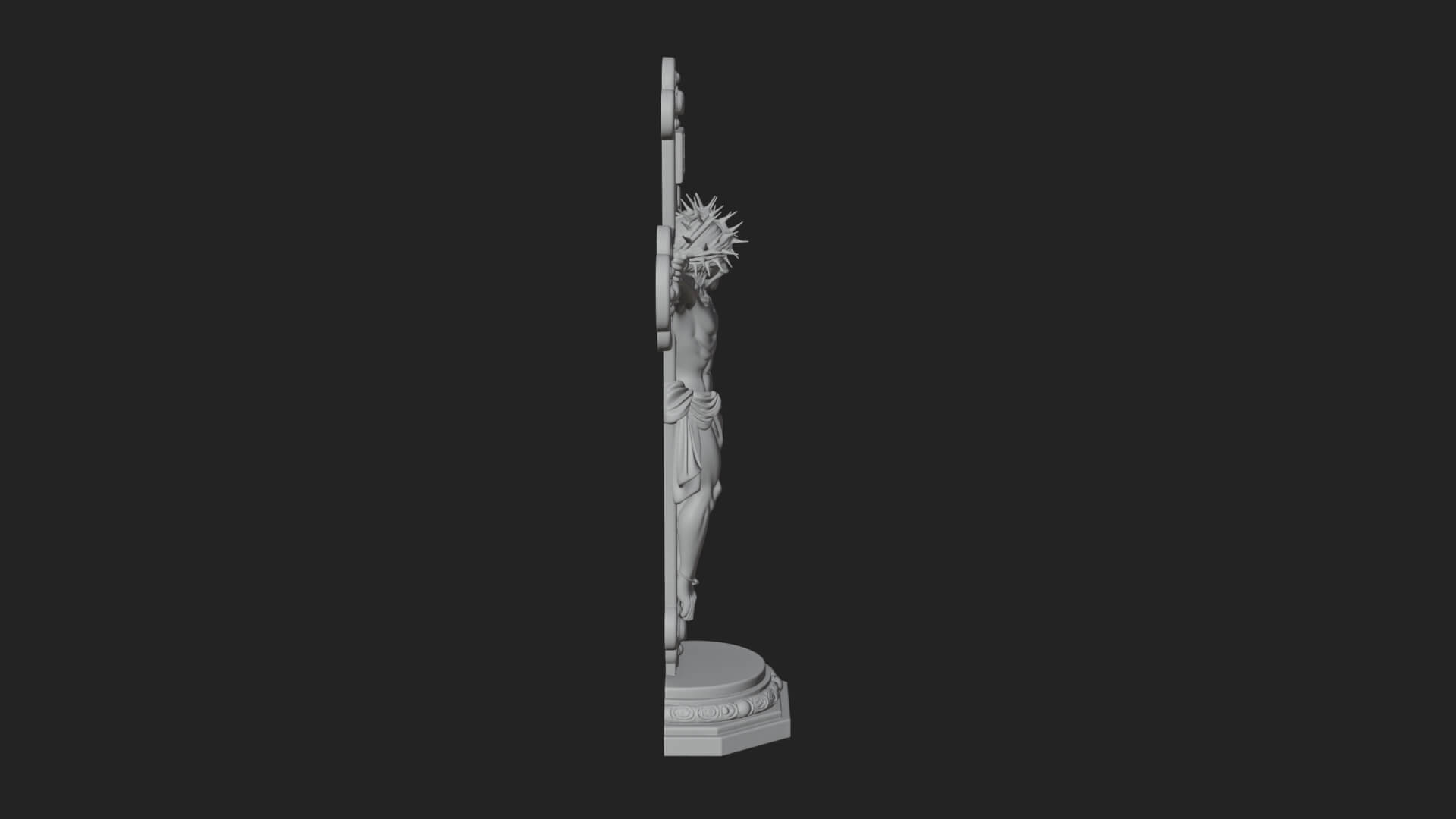 Gemmed Crucifix Cross Model Design 28 3D Print Model 3D Model