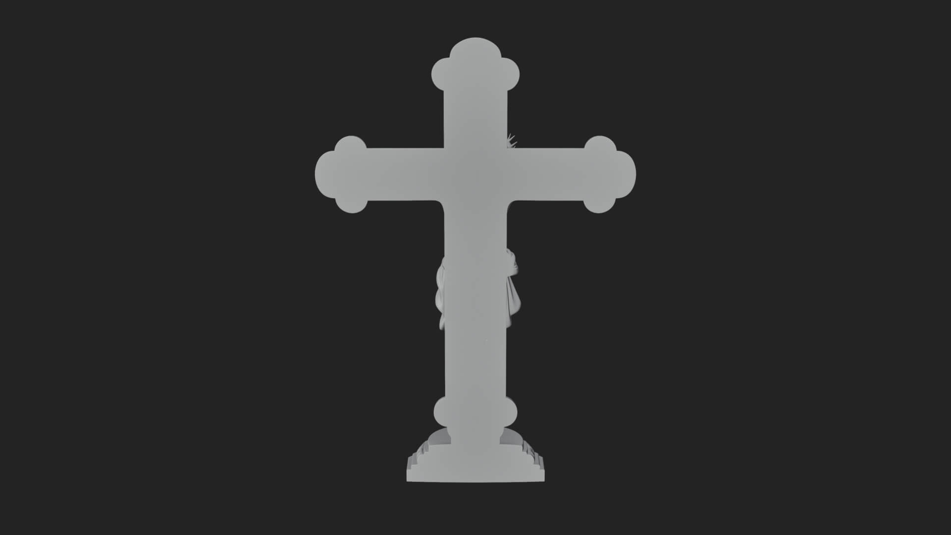 Gemmed Crucifix Cross Model Design 28 3D Print Model 3D Model