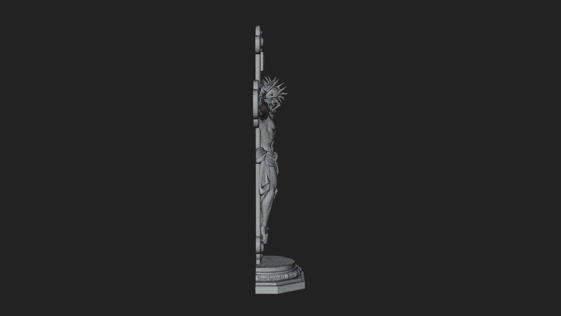 Gemmed Crucifix Cross Model Design 28 3D Print Model 3D Model