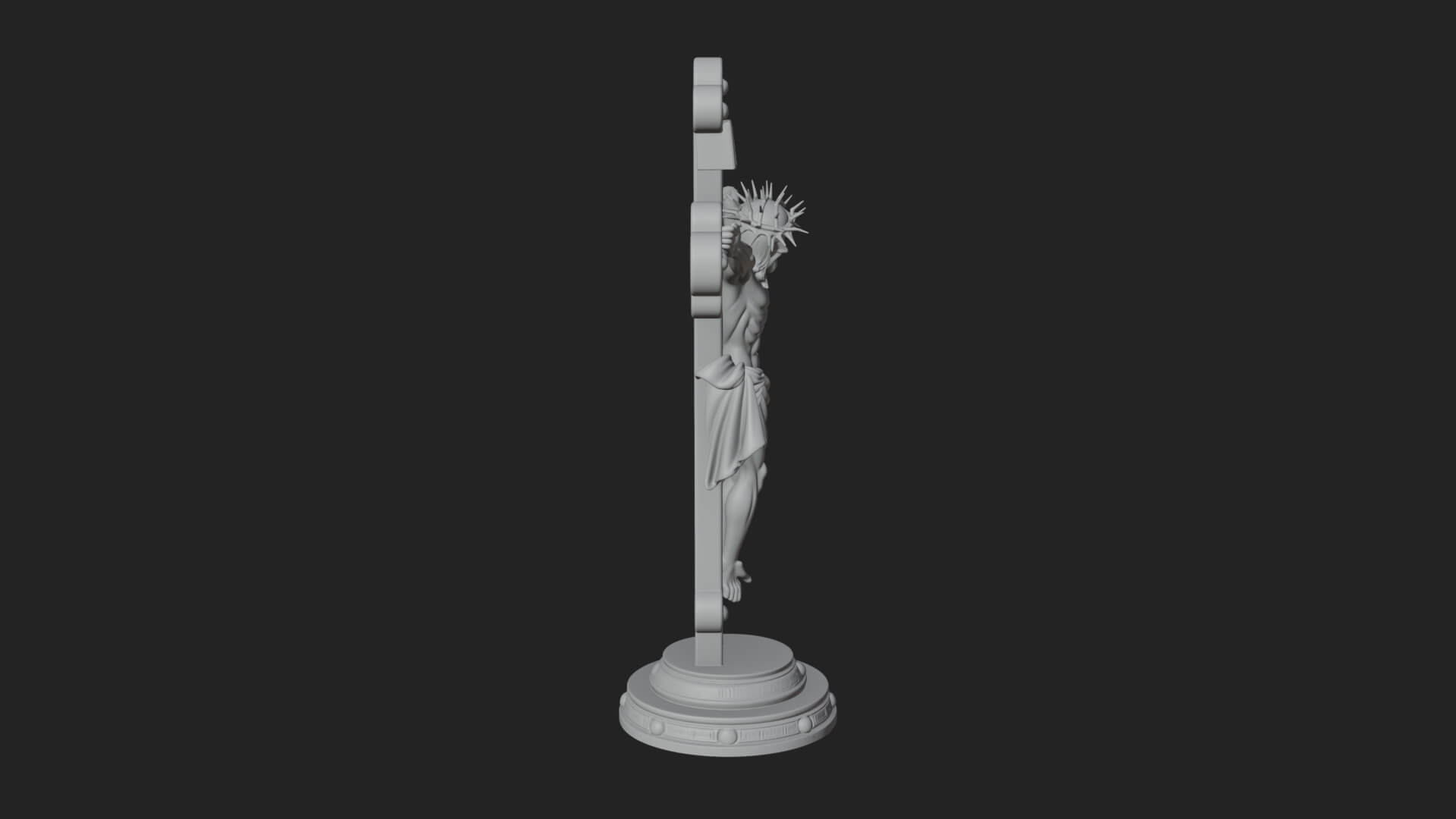 Gemmed Crucifix Cross Model Design 29 3D Print Model 3D Model