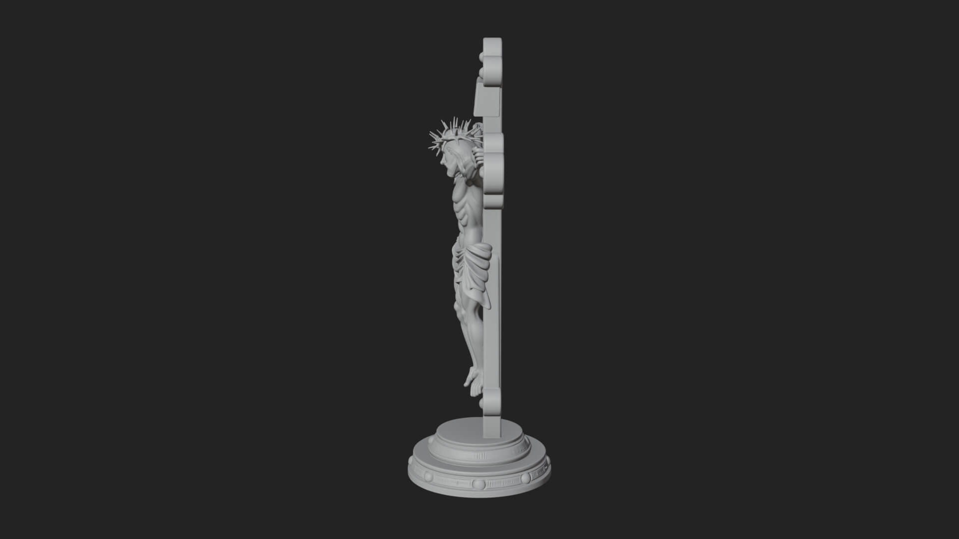 Gemmed Crucifix Cross Model Design 29 3D Print Model 3D Model
