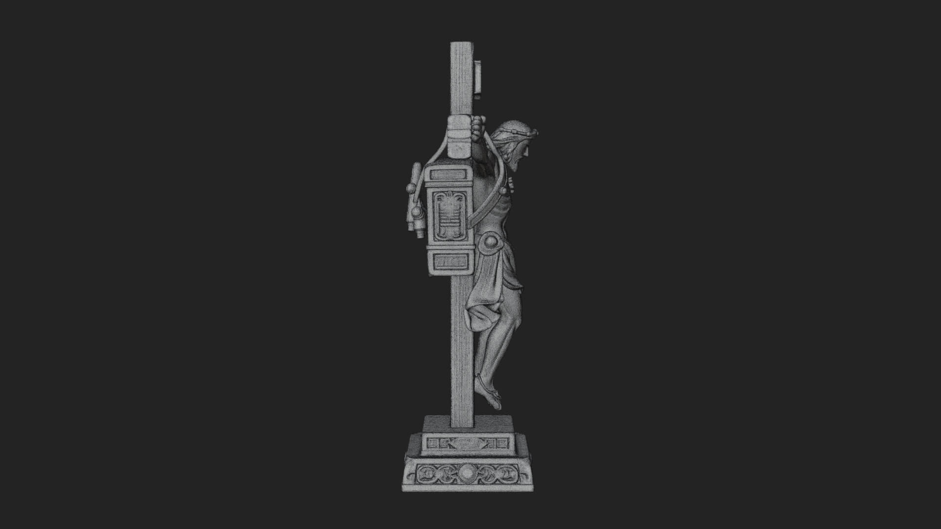 Gemmed Crucifix Cross Model Design 3 3D Print Model 3D Model